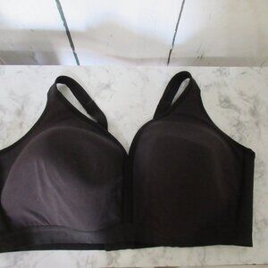 Cacique Bra 46F Black Lightly Lined No Wire Plus Size Bralette